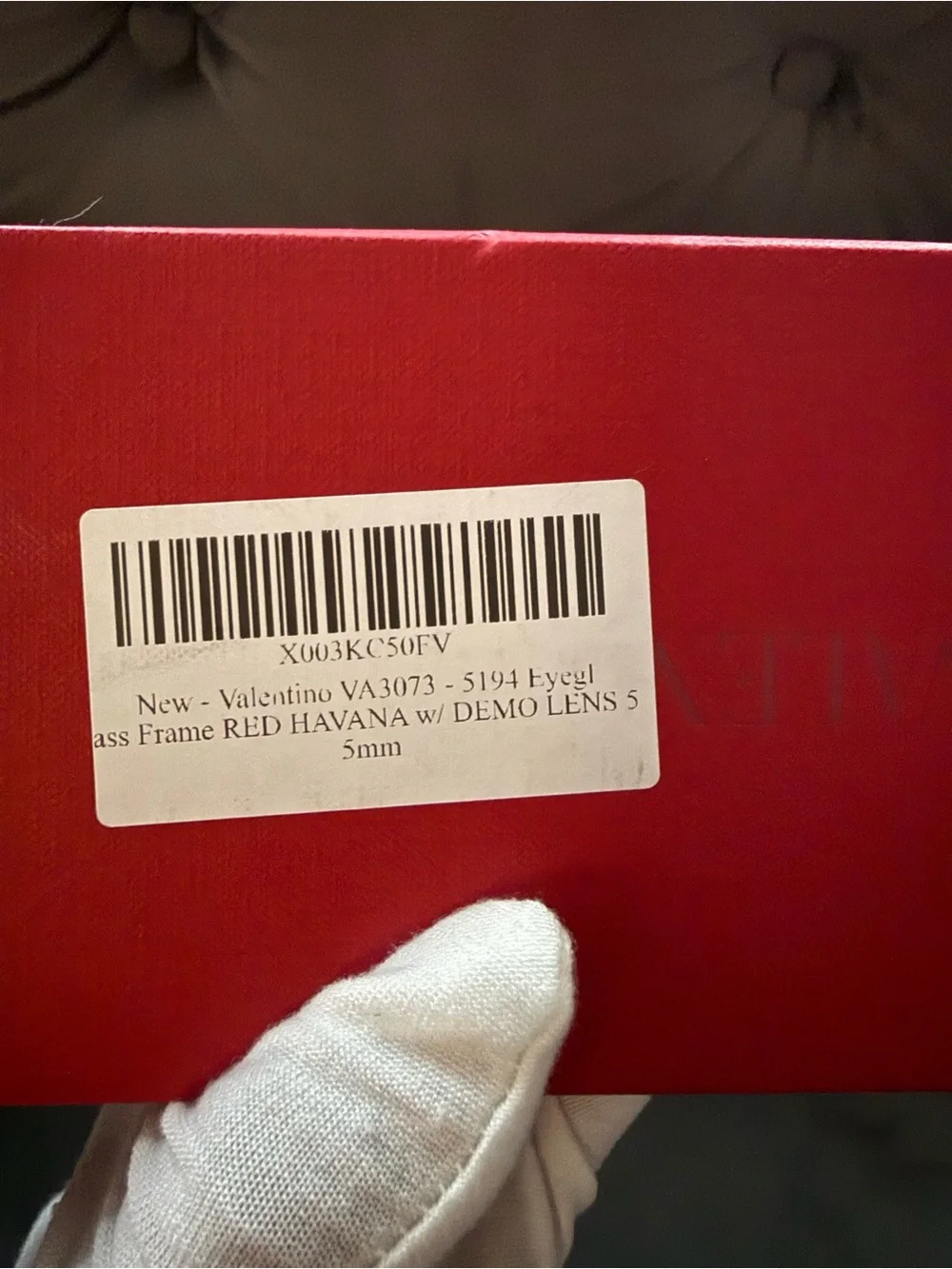 Valentino VA3073 5194 Eyeglass Frames Red Havana Black NEW In Box